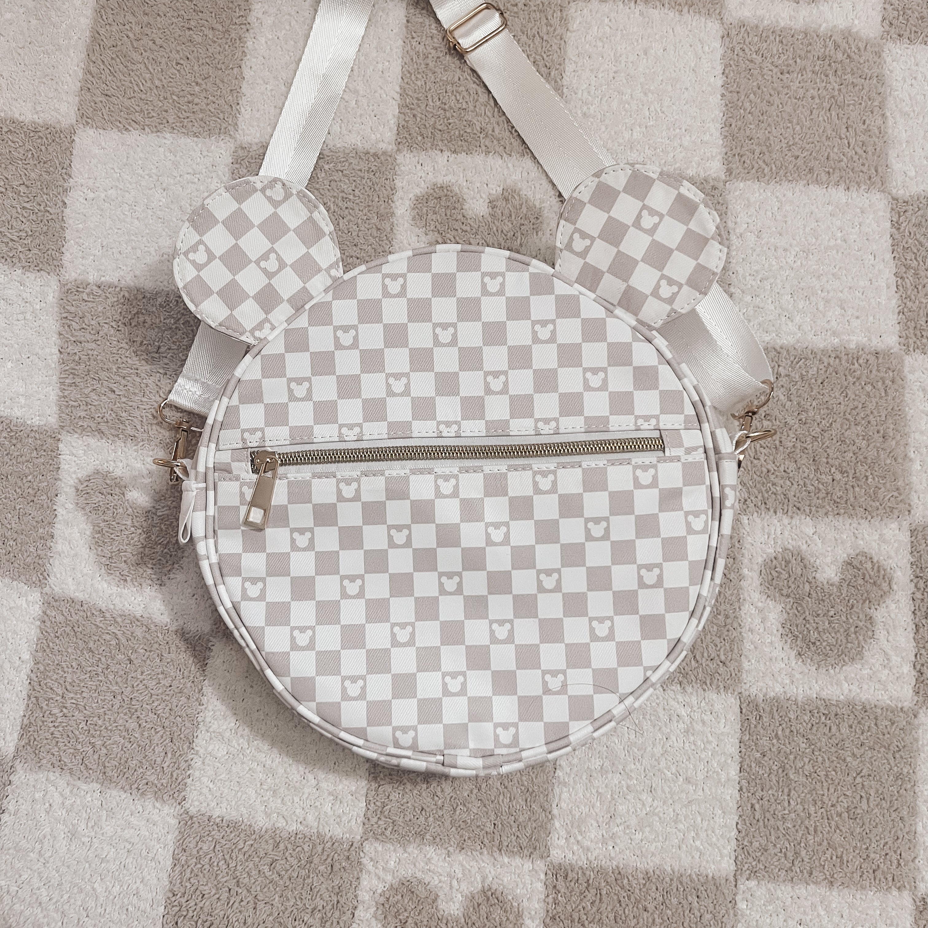 Checkered cross body online bag