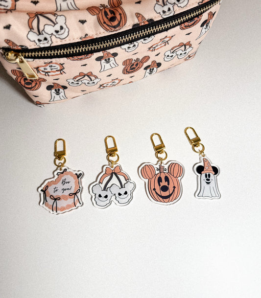 Coquette spooky keychain (each sold separately)